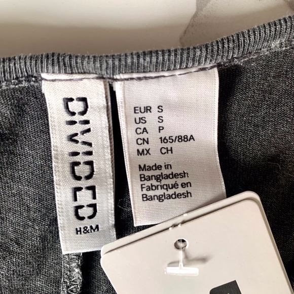 H&M DIVIDED Sleeveless Distressed Painted Design Hi-Lo Dress SIZE US S NWT - Picture 7 of 8